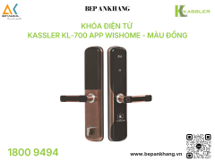 Khóa điện tử Kassler KL-700 App Wishome - Màu Đồng 